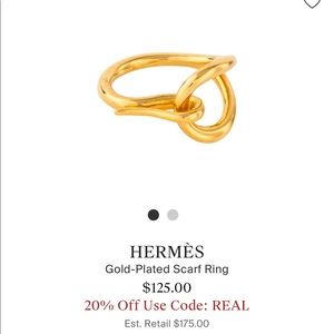 Hermès scarf ring